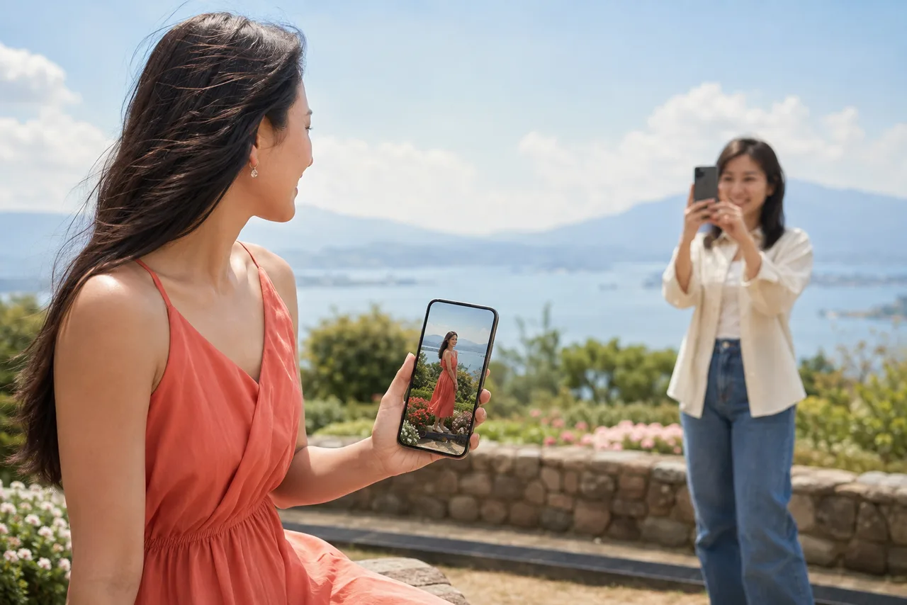 被拍的人怎么看到构图？两台手机协同拍照的实用办法